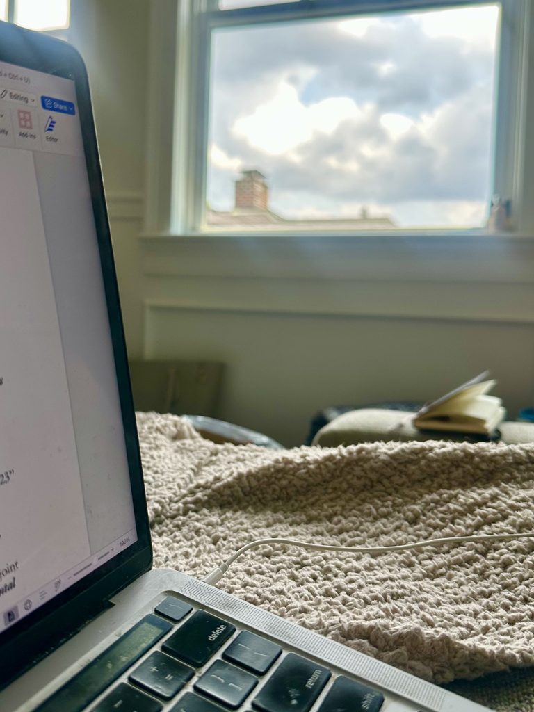 writing spot view