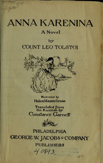 Anna Karenina : a novel : Tolstoy, Leo, graf, 1828-1910 : Free Download,  Borrow, and Streaming : Internet Archive